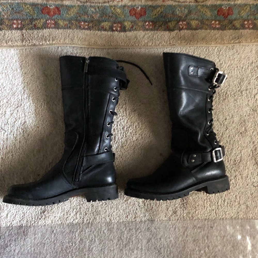Harley Davidson boots.
